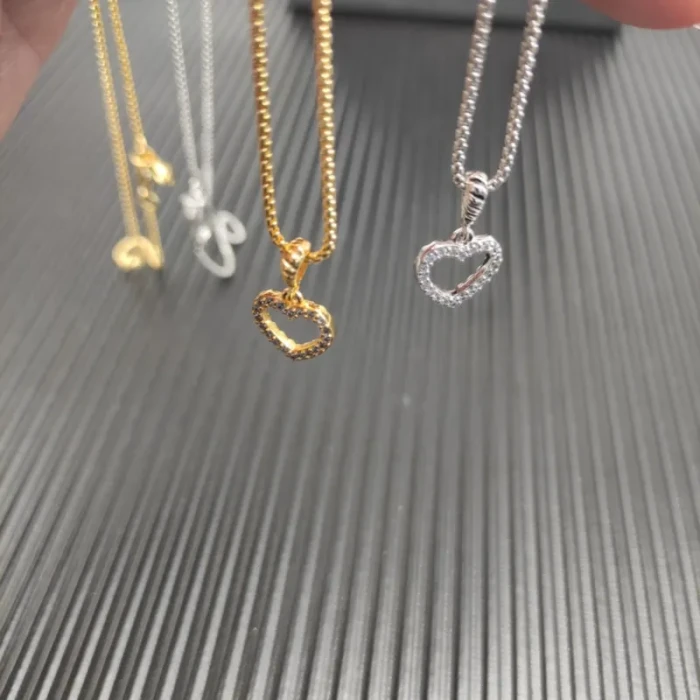 David Yurman 11mm Openwork Heart Pavé Diamond Necklace