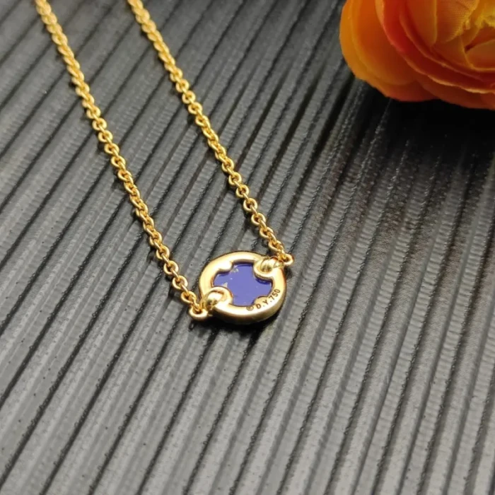 David Yurman Gold Pavé Lapis Lazuli Round Charm Bracelet