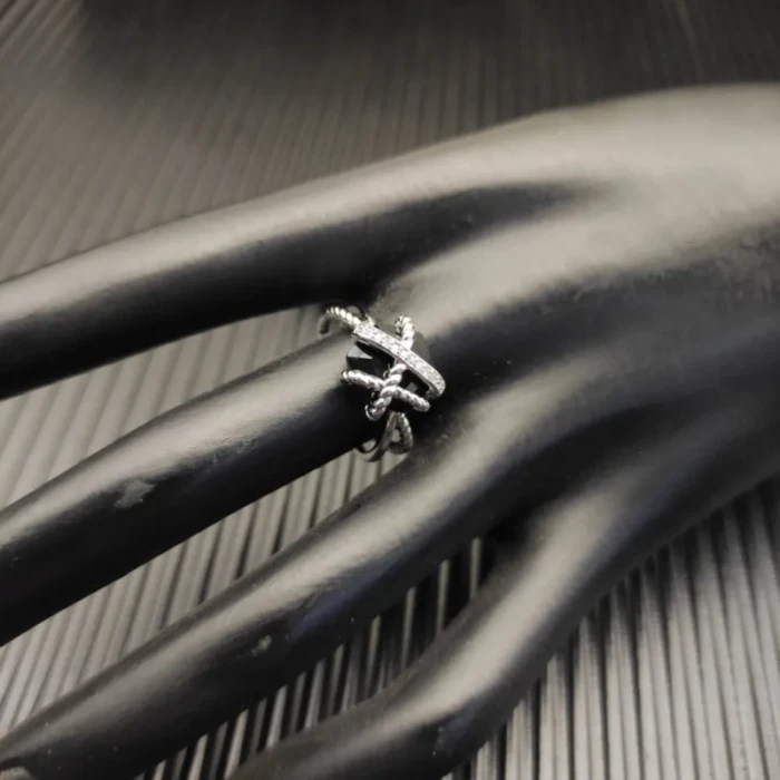 David Yurman 11mm Hexagon Black Pavé Diamond Ring