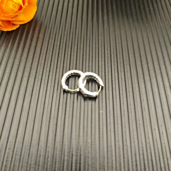 David Yurman Gold White Diamond Renaissance Cable Earrings