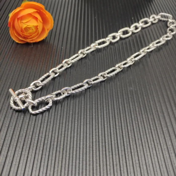 David Yurman Sterling Silver Cable Chain Necklace 50cm