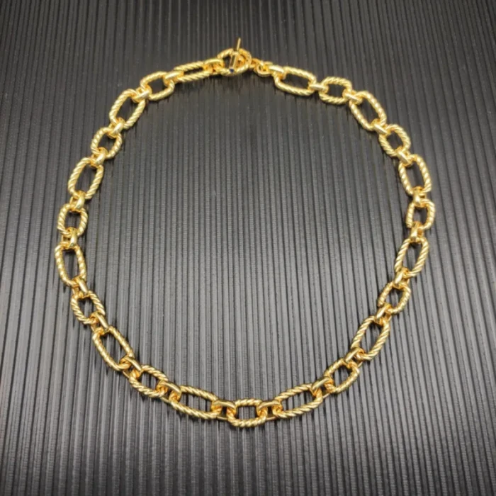 David Yurman Gold Cable Chain Necklace 50cm