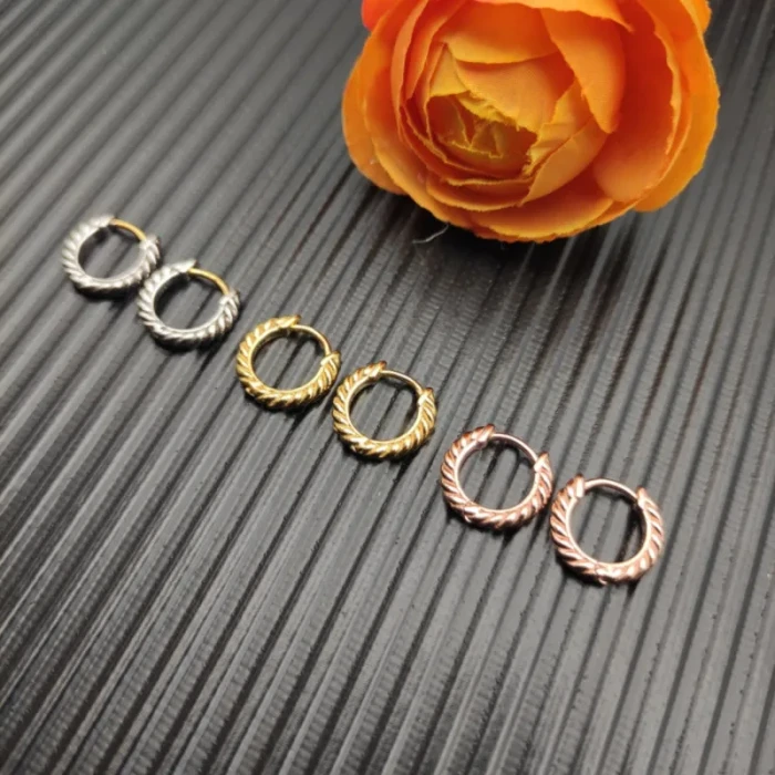 David Yurman Silver 11mm Cable Mini Hoop Earrings