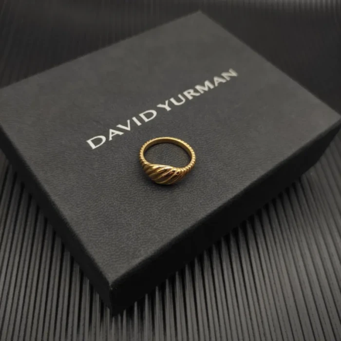 David Yurman 10mm Gold Wave Ring