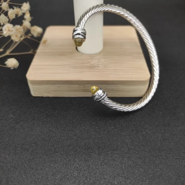 David Yurman 5mm Cable Rotating Pavé Yellow Diamond Bracelet