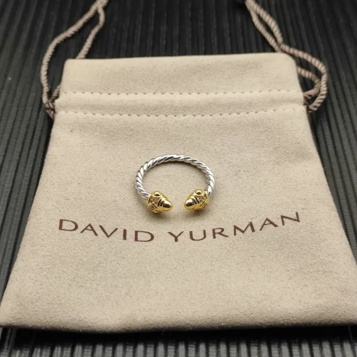 David Yurman Gold and Silver Dome Renaissance Ring