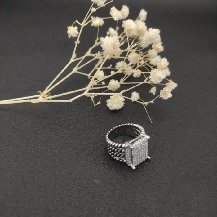 David Yurman Large Pavé Diamond Ring