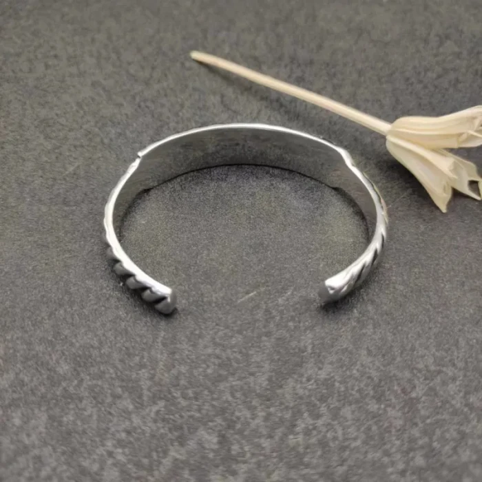 David Yurman 12.9mm Silver Wave Cuff Bracelet
