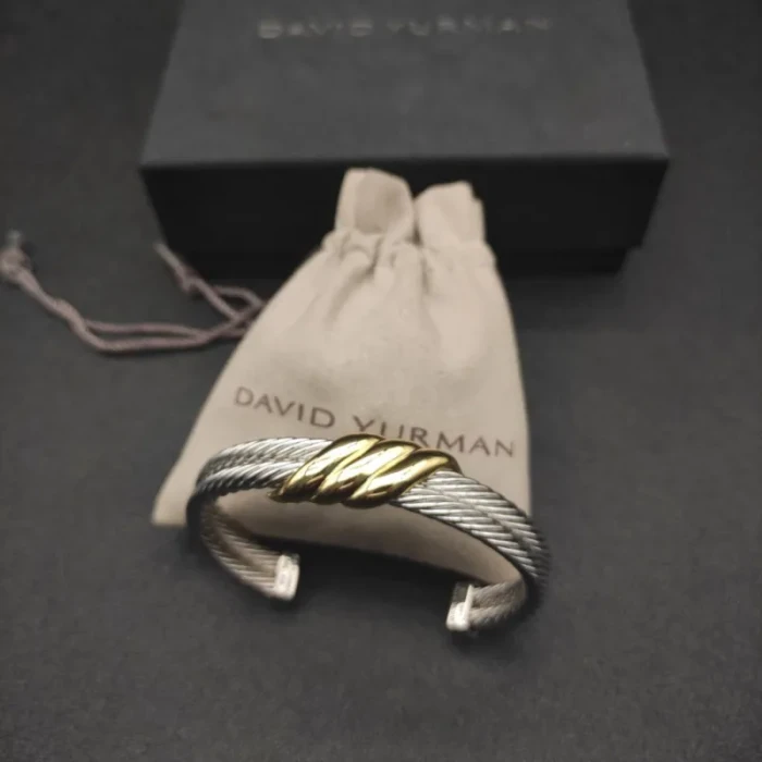 David Yurman 10mm Three-Row Cable Cuff Bracelet