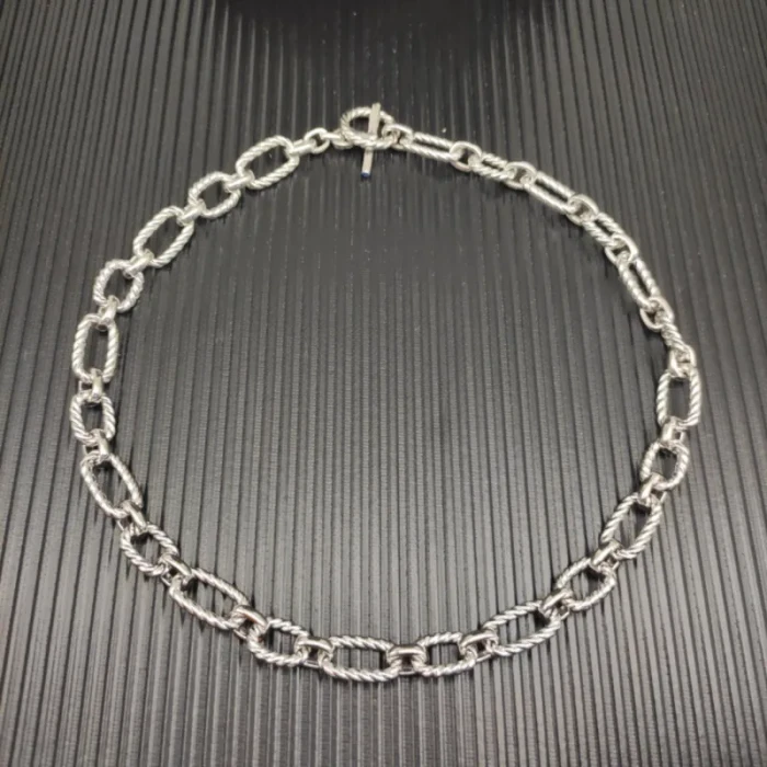 David Yurman Sterling Silver Cable Chain Necklace 50cm