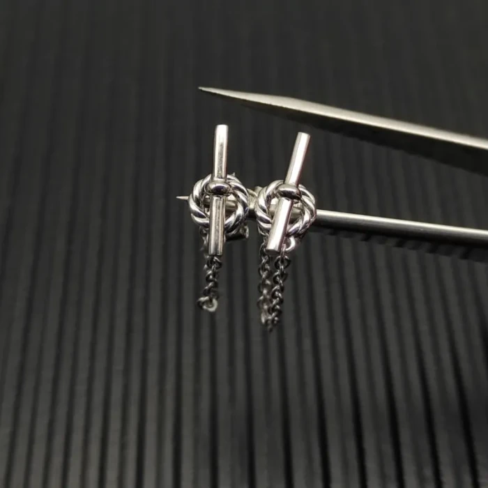 David Yurman Sterling Silver 38.2mm Petite Chain Link Earrings