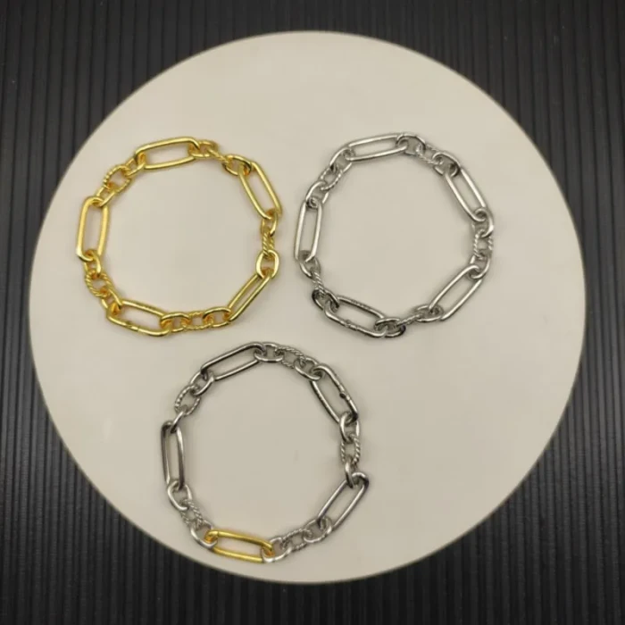 David Yurman 9.8mm Gold and Silver Lexington Chain Bracelet