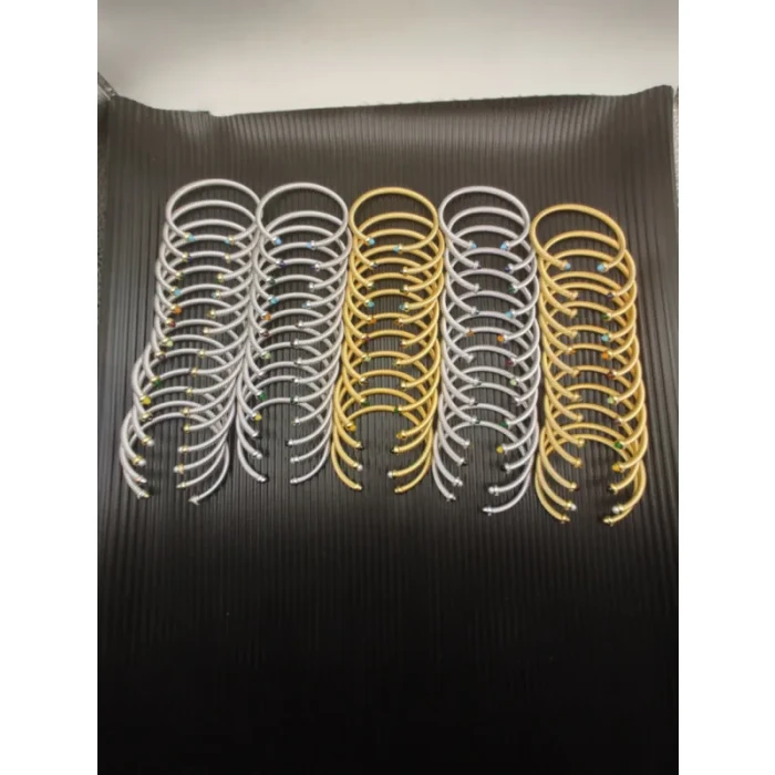 David Yurman 4mm Gold Black Diamond Bangle Bracelet