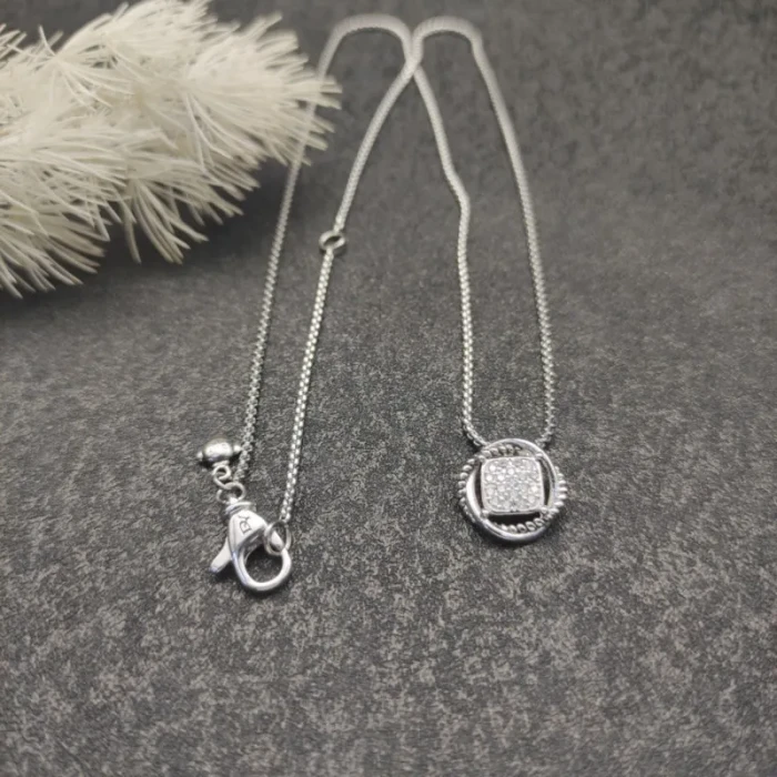 David Yurman Cable Cushion Pavé Diamond Necklace