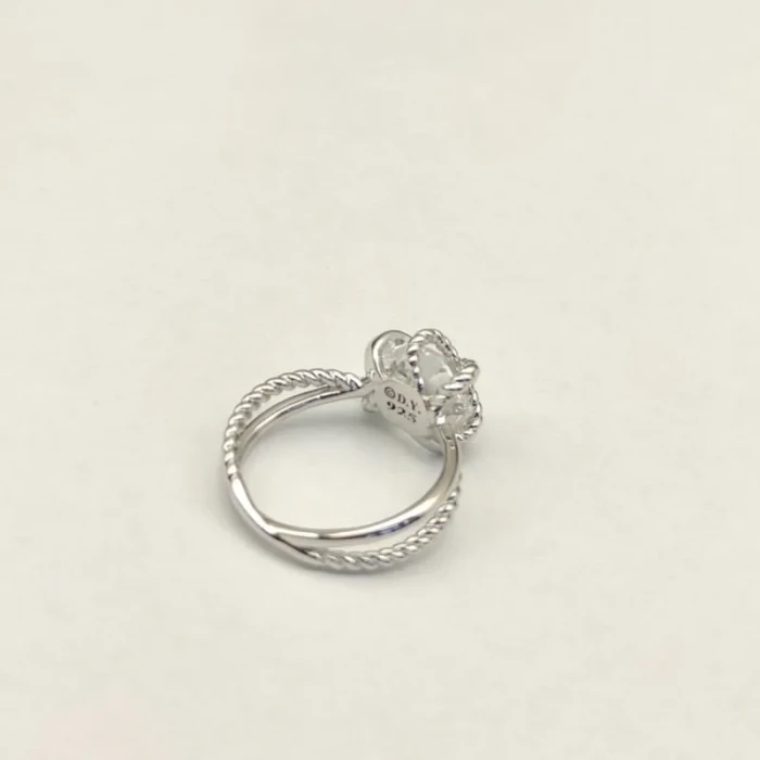 David Yurman 11mm Hexagon Pavé White Diamond Ring