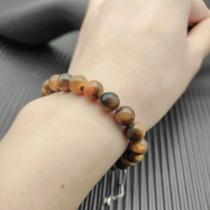David Yurman 8mm Stretch Tiger’s Eye Bracelet