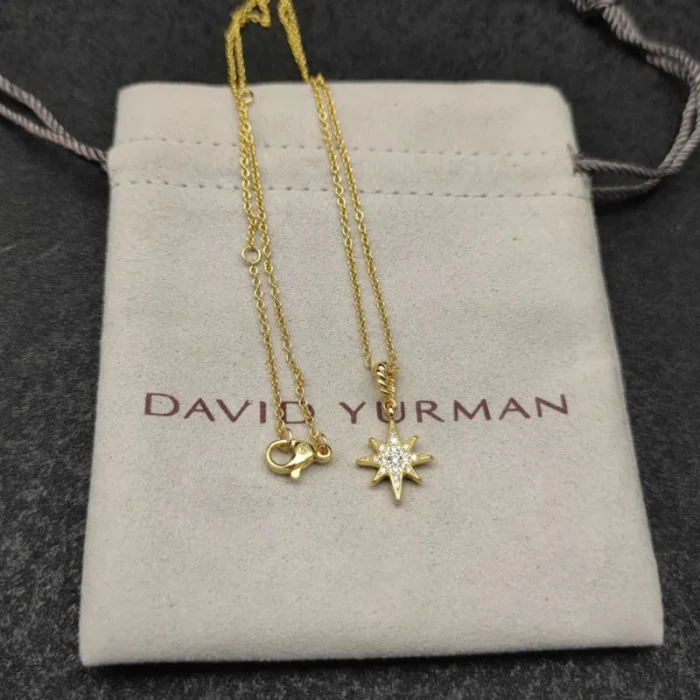 David Yurman Polaris Pave White Diamond Pendant Necklace