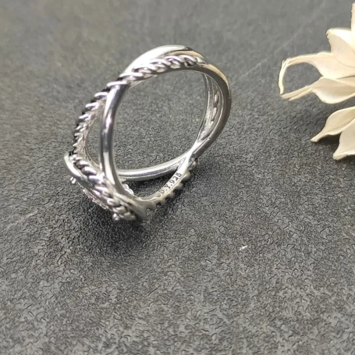 David Yurman Square Pavé Diamond Ring