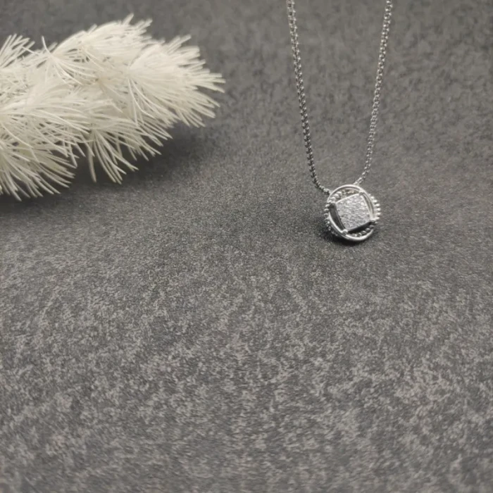David Yurman Cable Cushion Pavé Diamond Necklace