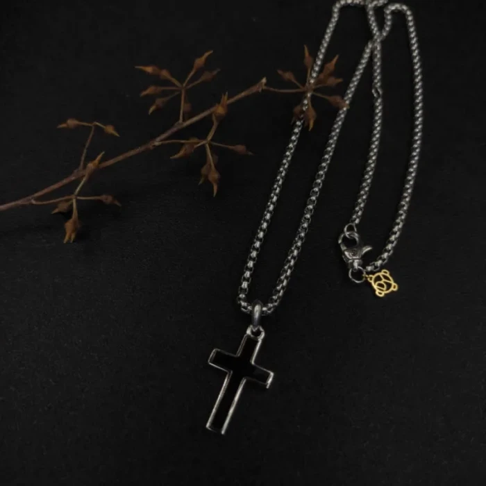 David Yurman Black Cross Necklace
