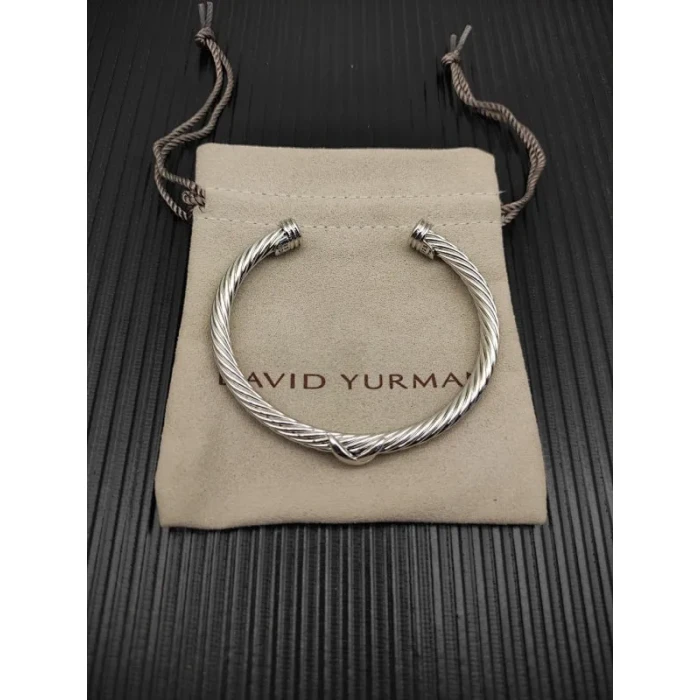 David Yurman 5mm Silver Single X Bracelet