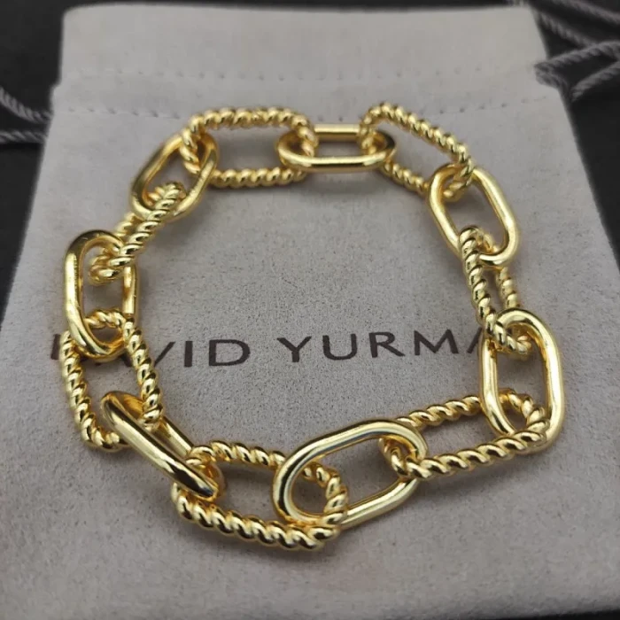 David Yurman Gold Madison Chain Bracelet 