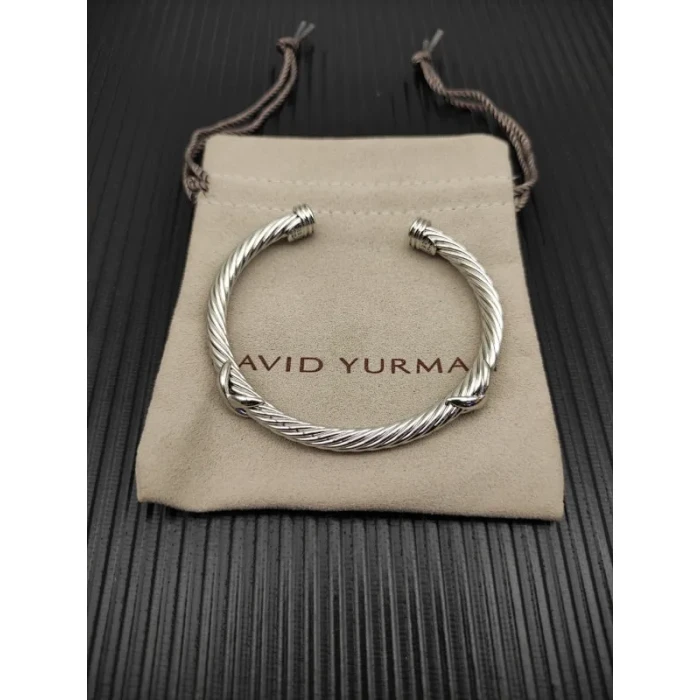 David Yurman 5mm Silver Double X Bracelet