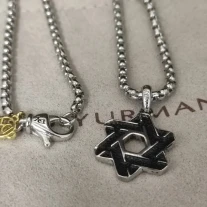 David Yurman Star of David Necklace