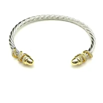 David Yurman 4mm Cable Classic Round-End Cuff Bracelet