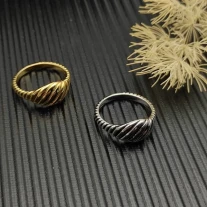 David Yurman 10mm Gold Wave Ring