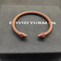 David Yurman 5mm Beige Colorful Enamel Cuff Bracelet, Fits Wrist Size 16cm - 20cm