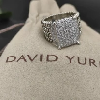 David Yurman Large Pavé Diamond Ring