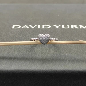 David Yurman Silver Pavé Diamond Heart Ring