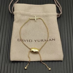 David Yurman Gold 15×10mm Cross Bracelet