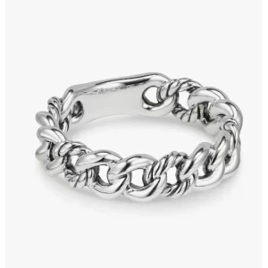 David Yurman Silver 5mm Hoop Band Ring