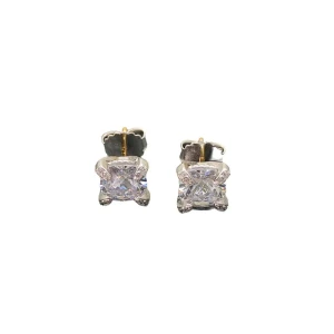 David Yurman 8mm Four-Prong White Diamond Stud Earrings