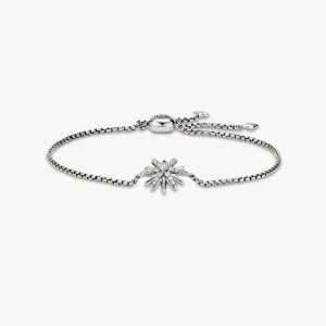 David Yurman Silver-Tone 13mm Pave Star Bracelet