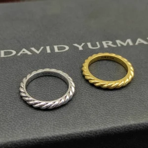David Yurman 3mm Gold Cable Band Ring