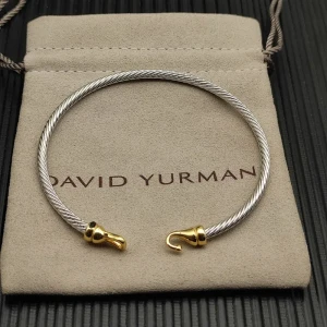 David Yurman 3mm Gold Hook Head Bracelet