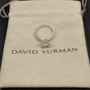 David Yurman 8mm Four-Prong White Diamond Ring