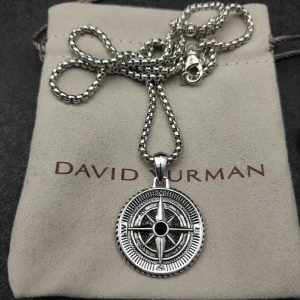 David Yurman Compass Black Diamond Pendant Necklace