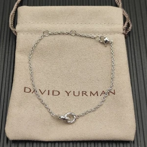 David Yurman 8mm Sterling Silver Double Ring Cable Bracelet
