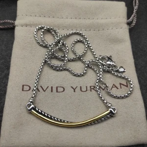 David Yurman Gold and Silver Smiley Pendant Necklace