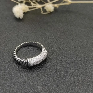 David Yurman Cable Pave Diamond Ring
