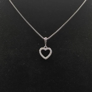 David Yurman 11mm Openwork Heart Pavé Diamond Necklace