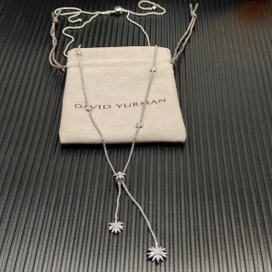 David Yurman Sterling Silver Starburst Cluster Necklace