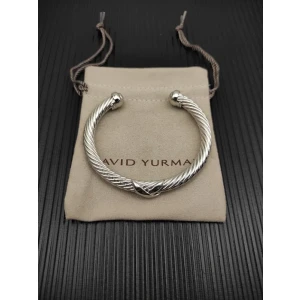 David Yurman 7mm Silver Single X Bracelet
