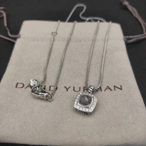 David Yurman 7mm Cushion-Cut Center Stone Necklace