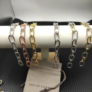 David Yurman Diamond-Set Cable Twist Clasp Bracelet