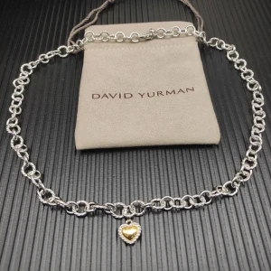 David Yurman 4.5mm Cable Heart Necklace